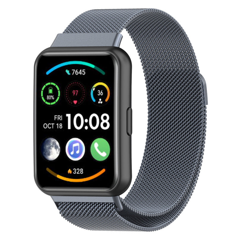 For Huawei Watch Fit 2 Watch Fit 2 Active Milanese Fine Mesh Watch Strap Stainless Steel Replacement Wrist Band For Huawei Watch Fit 2 Watch Fit 2 Active Milanese Fine Mesh Watch Strap Stainless Steel Replacement Wrist Band